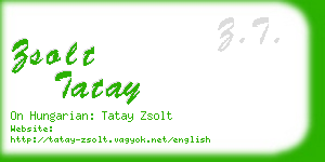 zsolt tatay business card